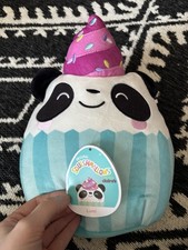 Lumi Panda Cupcake Plush 7.5" Squishmallow Claire’s Exclusive