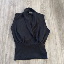 Zara Womens Chocolate Draped