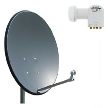 Satellite Dish Antenna Steel Freesat CORAB 80cm + QUAD LNB