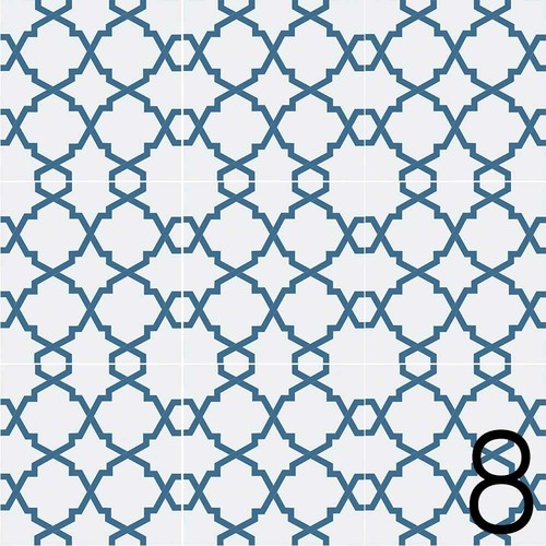Tiles azulejos each - 9.8x9.8, cm