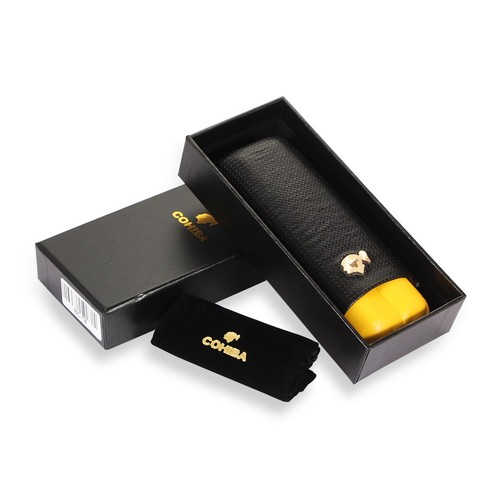 Portable leather tube cigar - leather, 2