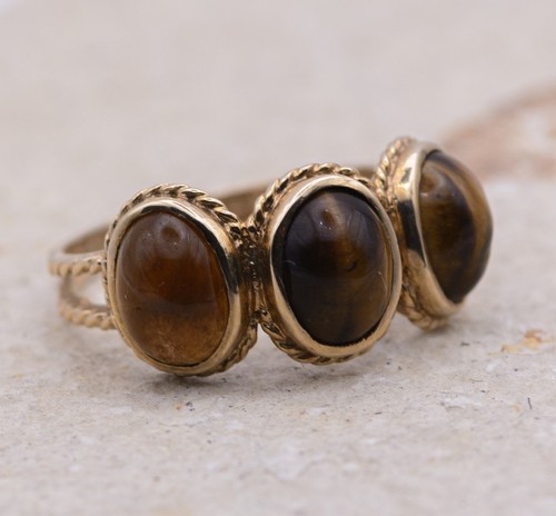 Vintage 9ct gold tigers - 9ct,