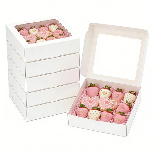 30pcs 8x8x2 inch white bakery - 8x8x2,