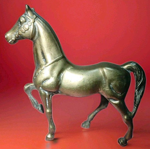 Solid cast brass statue - brass, 🐎
