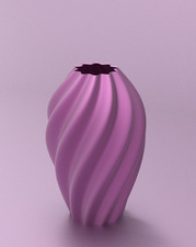 Aurelia Vase – Modern Spiral