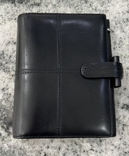 Filofax Black Italian Leather