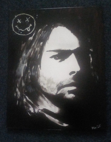 Kurt cobain nirvana canvas - cobain,,