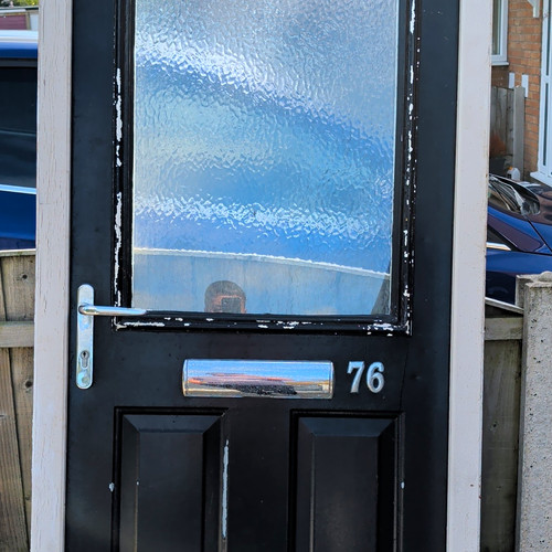 Black traditional metal front - black,