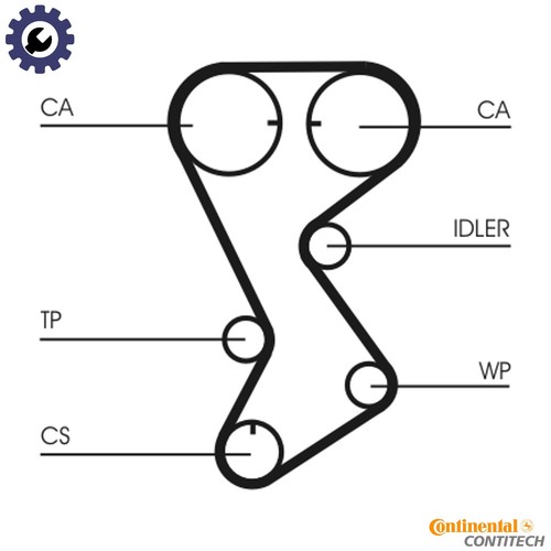 Timing belt ct1144 for - ct1144,