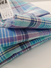 100% Irish Linen Fabric Tartan