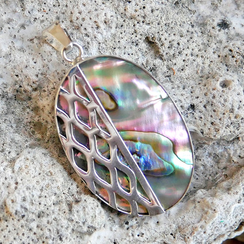 Oval paua abalone shell - oval,