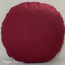 Handmade Round Dumfries Woolen Woven Cushion Cover Circle Bed Sofa PillowCase 