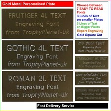 Gold PERSONALISED ENGRAVING