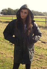 New Wax Coat Padded Jacket British Olive Green Ladies 8 10 12 14 16 18 20 22 24