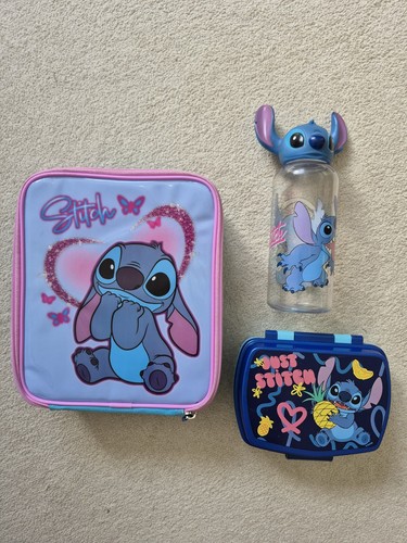 Disney stitch lunch box and - box,