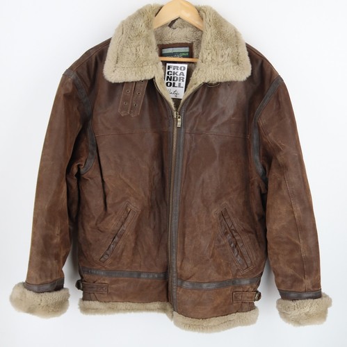 Vintage 90s leather bomber - vintage,