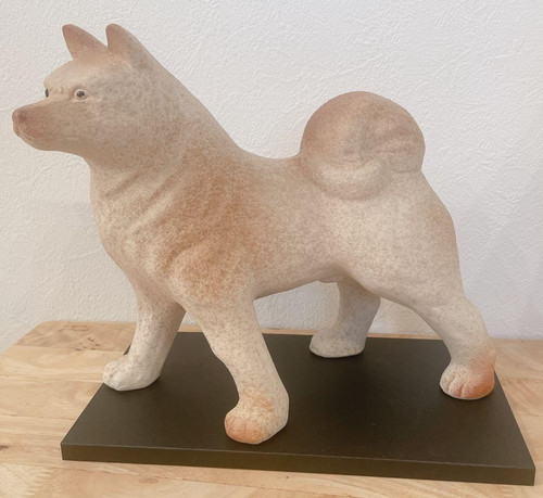 Japanese akita dog pottery - japanese,