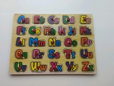 Children's Wooden Alphabet Jigsaw Puzzle Educational Toy