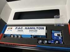 Tekno Scania R-Series Top line &Reefer Trailer P & C Hamilton ( Code 3) 1.50