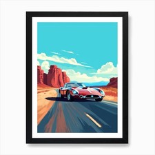 A Ferrari 250 Gto Car In Route
