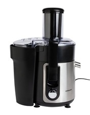 Cookworks Electric Juice Machine 400W Compact Fruit Veg Juicer Silver 3631634 R