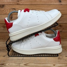 Marc Jacobs Trainers Womens Size UK 7 The Tennis Shoe White Red Leather Shoes