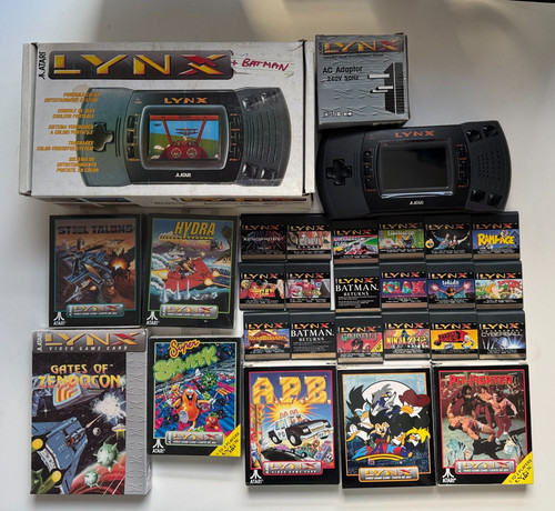 Atari lynx game console - game,