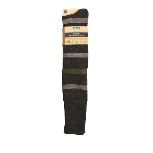 Town country charcoal wellie - town, &
