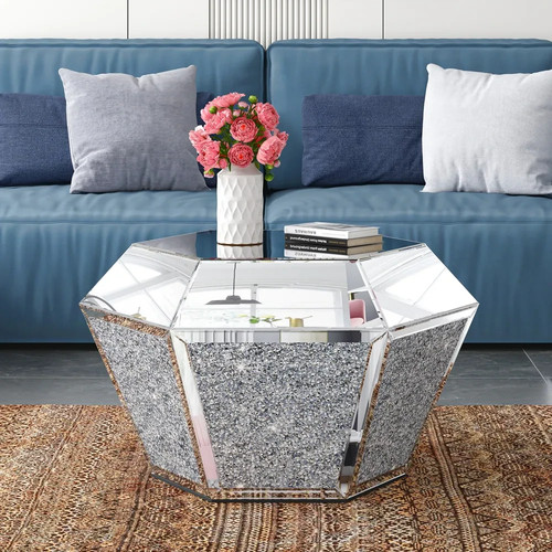 Crushed diamond mirrored - crushed,