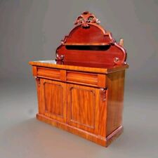 Antique Victorian Chiffonier Sideboard - Regency Cabinet Cupboard - Mahogany 