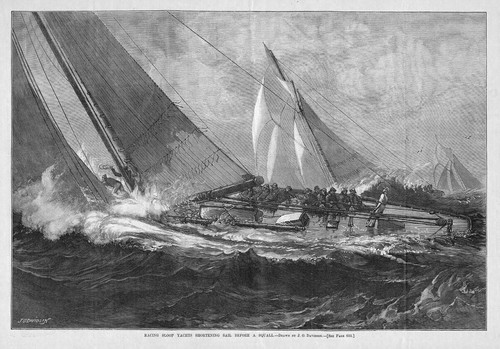 Racing sloop yachts shortening - racing,