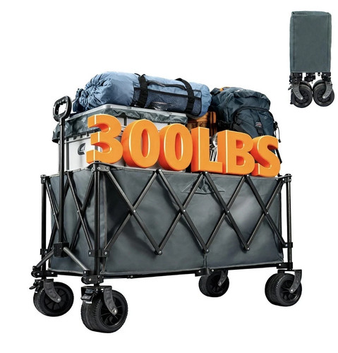 300l folding trolley wheels - trolley, on