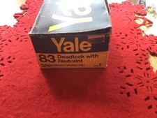 Yale Polished Brass 83 Deadlock with Restrait New Boxed
