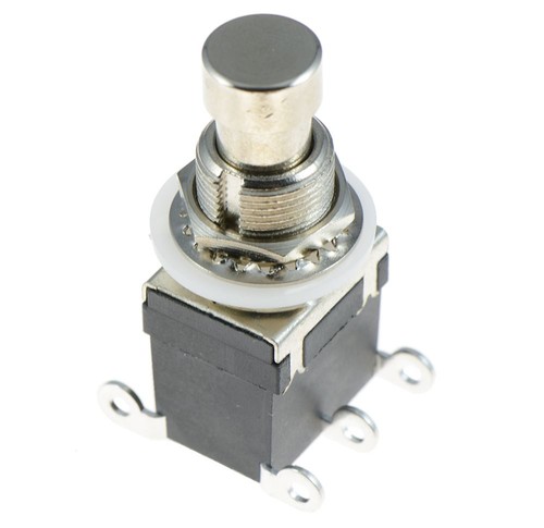 Latching foot switch - latching, on-on