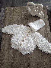 Loopy Cardigan And Hat