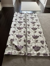 2pairs Fully Lined Eyelet Curtains Custom Made. Beautiful Heavy Fabric.