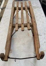 Criterion Davos Style Vintage Wooden Sleigh Sledge Antique Sleigh 36” Length