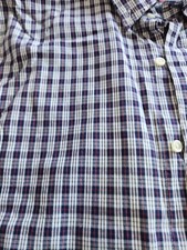 Mens Chequered Next Shirt Blue