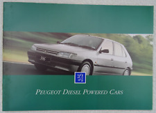 PEUGEOT DIESEL CARS Brochure 1994: 106, 205, 306 Hatch/Sedan, 405 Sal/Est., 605