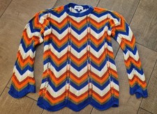 Rainbow crochet style jumper