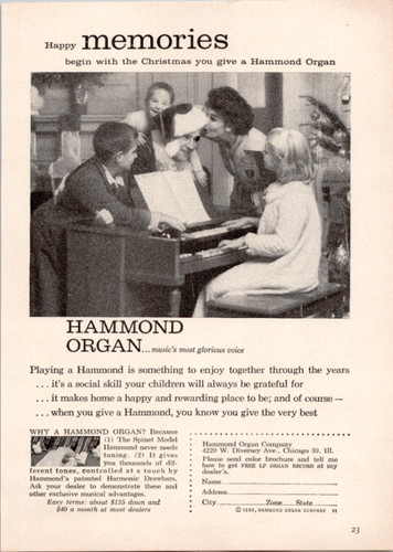 1958 hammond organ - hammond,