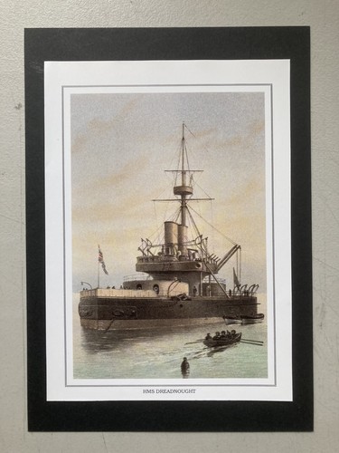 Naval print hms dreadnought - print-,