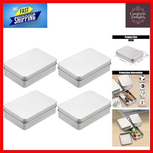 Piece airtight metal tin set - 4-piece,