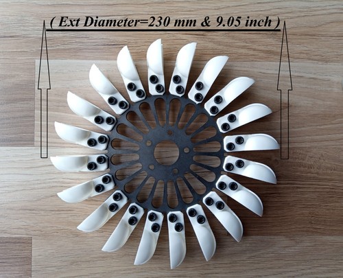 Pelton turbine wheel - wheel, 230mm