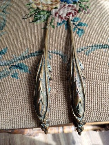Pair brass furniture - brass, mounts
