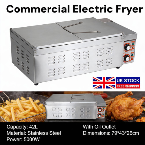 42l electric deep fryer fat - deep,