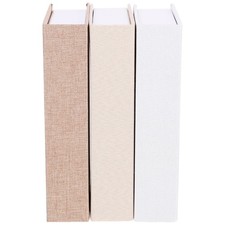  3 Pcs False Book Box Decorative Faux Books Linen Model Decoration