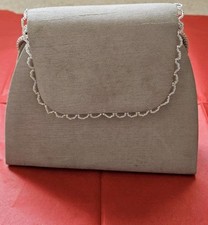 BHS Cream Satin Effect Clutch