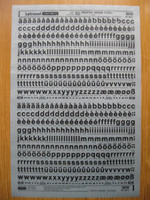 1 x Letraset Lower Case