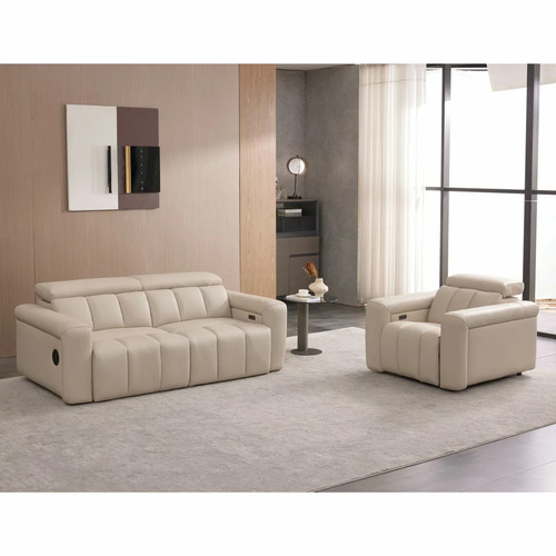 Dallas cream leather power - dallas,